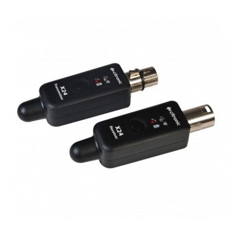 Bevielių mikrofonų siųstuvo ir imtuvo rinkinys 2vnt 2400 - 2483MHz Citronic X24