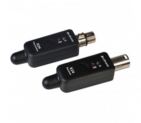Bevielių mikrofonų siųstuvo ir imtuvo rinkinys 2vnt 2400 - 2483MHz Citronic X24