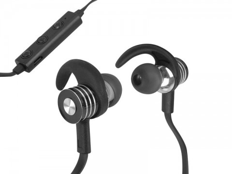 Bevielės ausinės - laisvų rankų įranga Bluetooth 4.2 LTC juodos (tinka sportui)