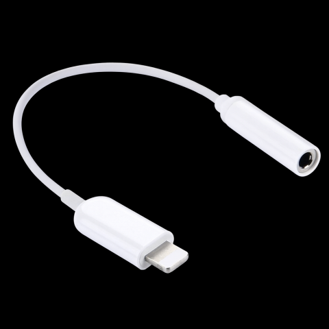 Adapteris iPhone 11/12/13 8pin (lightning) → 3.5mm (K-L) 0.1m baltas ADP18