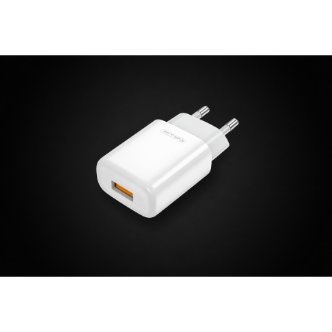 Tinklo įkroviklis 220V USB 2.4A baltas Jellico EU01