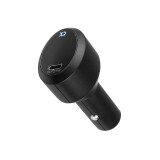 Automobilinis įkroviklis 12-24V USB C 27W juodas