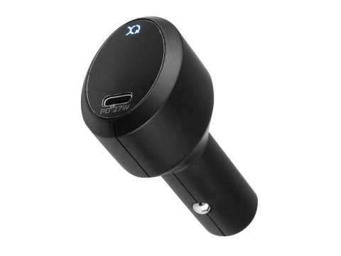 Automobilinis įkroviklis 12-24V USB C 27W juodas