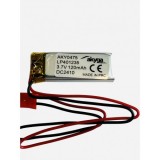 Akumuliatorius 3.7V 120mAh 4x12x35mm Li-Polymer Akyga