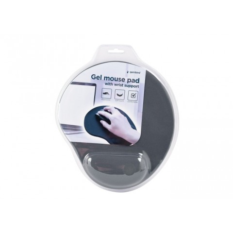 Pelės kilimėlis su silikonine pagalvėle pilkas Gembird 