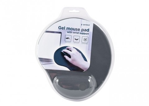 Pelės kilimėlis su silikonine pagalvėle pilkas Gembird 