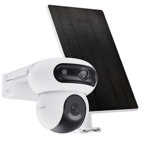 IP Wi-fi kamera IP67 (lauko) 4MP+4MP su akumuliatoriumi ir saulės baterija 8W, su naktiniu matymu Ezviz CS-HB90/SP