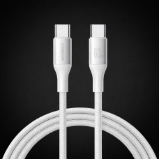 Laidas USB C - USB C 60W 2m pintas baltas Joyroom S-A28