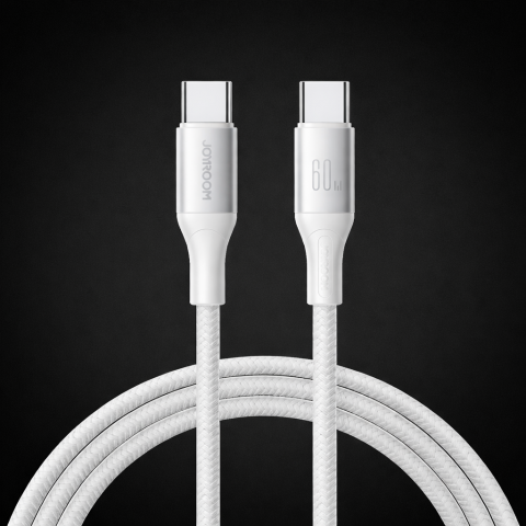 Laidas USB C - USB C 60W 2m pintas baltas Joyroom S-A28