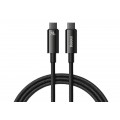 Laidas USB C (3.1) - USB C (3.1) 240W 3m pintas juodas Baseus CAWJ040201
