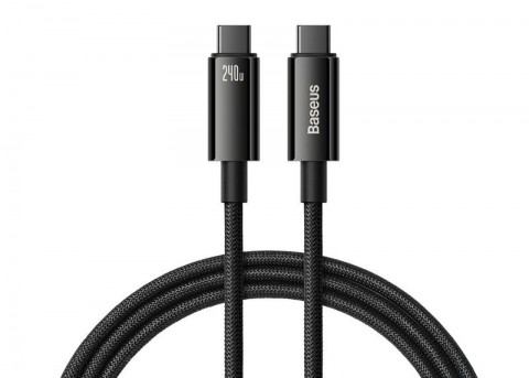 Laidas USB C (3.1) - USB C (3.1) 240W 3m pintas juodas Baseus CAWJ040201