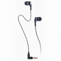 Laidinės ausinės 3.5mm 1m juodos Maxlife MXEP-01