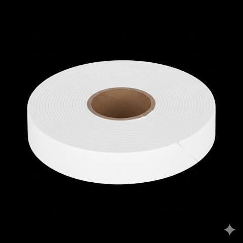 Dvipusė lipni juosta 1.5mm x 20mm x 5m balta Rebel