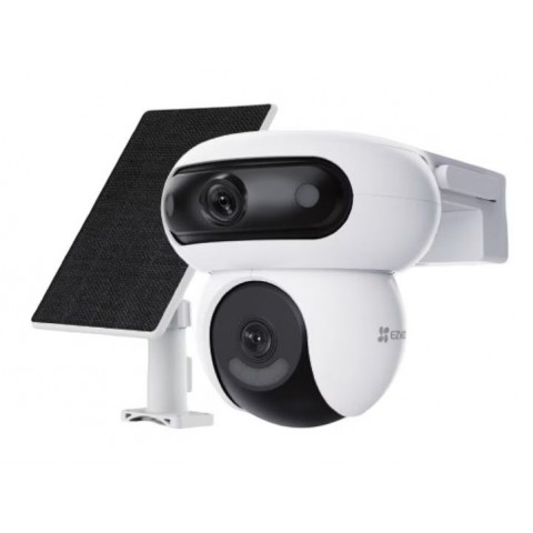 IP 4G (su sim kortele) IP65 (lauko) 4MP+4MP su akumuliatoriumi ir saulės baterija 8W, su naktiniu matymu Ezviz CS-HB90x/SP 4G