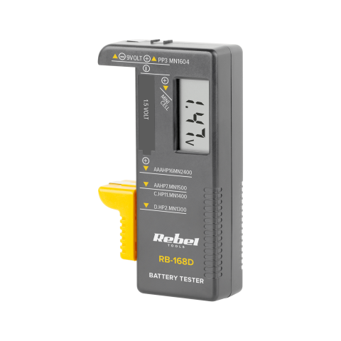 Testeris baterijoms Rebel RB-168D