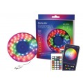 LED juostos komplektas USB 5V hermetiška IP65 RGB 10m su valdikliu ir pultu