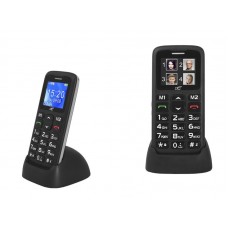 Mobilus telefonas LTC MOB10 juodas su krovimo stotele