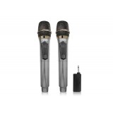 Bevieliai mikrofonai 2vnt. 80Hz - 15kHz Kimiso KMS-902MC