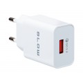 Tinklo Įkroviklis 220V USB 18W greito krovimo (QC3.0) baltas Blow