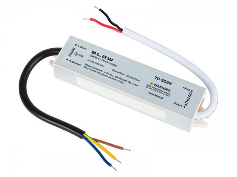 LED maitinimo šaltinis 12V 3A 36W atsparus vandeniui IP67 Blow