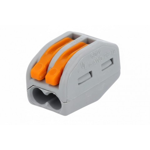 Jungtis laidų sujungimui užspaudžiama 2x0.08-2.5mm² 32A 400V WAGO 222-412