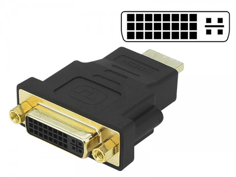 Perėjimas HDMI → DVI 24+5p (K-L) gold Blow