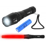 LED žibintuvėlis 10W su akumuliatoriumi, ZOOM, 1x18650 Tiross TS-1154