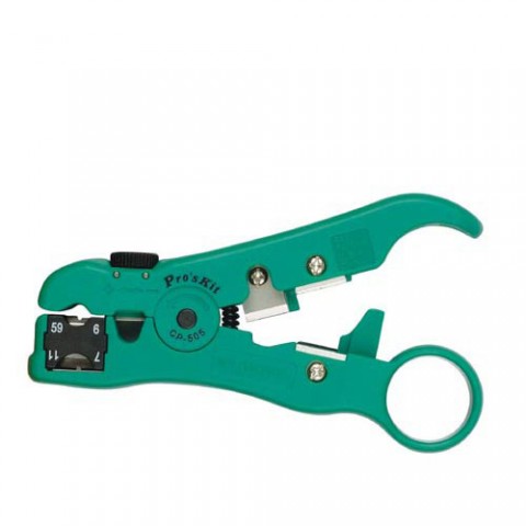 Įrankis izoliacijai nuimti UTP, STP, RG59 / 6 / 11 / 7 kabeliams CP-505 Pro'sKit 