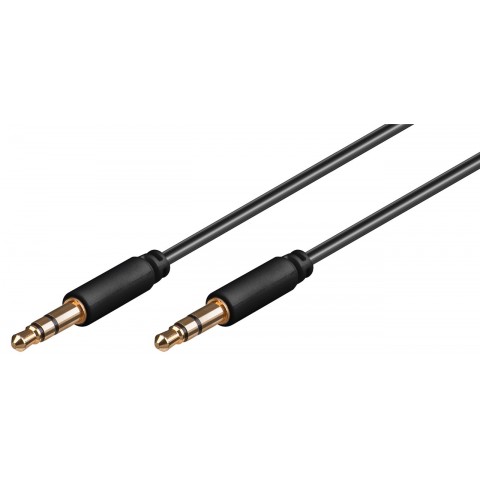 Laidas 3.5mm stereo - 3.5mm stereo 1m gold Goobay