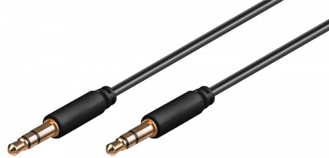 Laidas 3.5mm stereo - 3.5mm stereo 1m gold Goobay