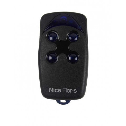 Pultelis vartų automatikai su kintamu - slenkančiu kodu 433.92MHz 4 mygtukai Nice FLO4R-S juodas