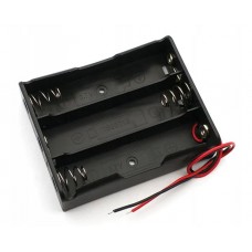 Laikiklis baterijoms 3x18650 su laidais