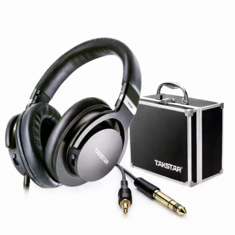 Studijinės ausinės su laidu 2.2m juodos Takstar PRO82 (kištukas: 3.5mm / 6.3mm)