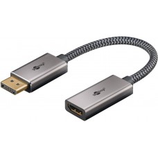 Adapteris - perėjimas DisplayPort → HDMI (K-L) 8K Full HD (60Hz) 0.2m pintas Goobay