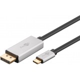 Laidas USB C 3.2 - DisplayPort 2m 8K (60Hz) gold Goobay