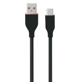 Laidas USB - USB C 1m 18W silikoninis juodas