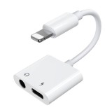 Adapteris iPhone (Lightning) - 3.5mm + iPhone (Lightning) Joyroom S-Y104