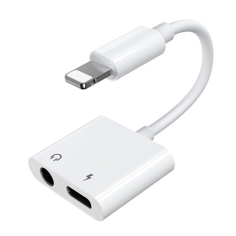 Adapteris iPhone (Lightning) - 3.5mm + iPhone (Lightning) Joyroom S-Y104