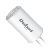 Kondensatorius variklio paleidimui 8.0uF 450V 41X67mm su 2 laidais Rebel