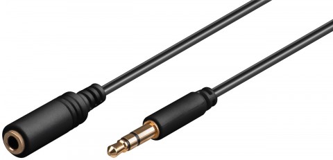 Laidas - ilgiklis 3.5mm stereo - 3.5mm stereo (K-L) 1m Goobay