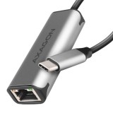 Išorinė USB tinklo plokštė USB C - RJ45 (K-L) 2500Gbps Axagon