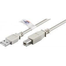 Kabelis spausdintuvui USB (A-B) (K-K) 3m pilkas Goobay