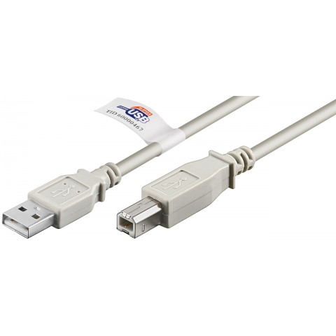 Kabelis spausdintuvui USB (A-B) (K-K) 3m pilkas Goobay