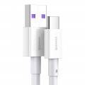 Laidas USB - USB C 1m 66W baltas Baseus CATYS-02