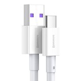Laidas USB - USB C 1m 66W baltas Baseus CATYS-02