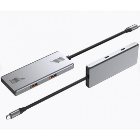 USB C 3.2 šakotuvas 4 lizdai 2xUSB 3.0 + 2xUSB C 3.2 0.15m Gembird