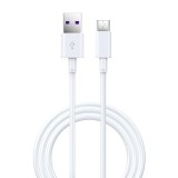 Laidas USB - USB C 5A 1.5m baltas Devia EC306