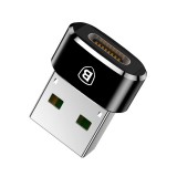 Perėjimas USB → USB C (K-L) juodas Baseus CAAOTG-01