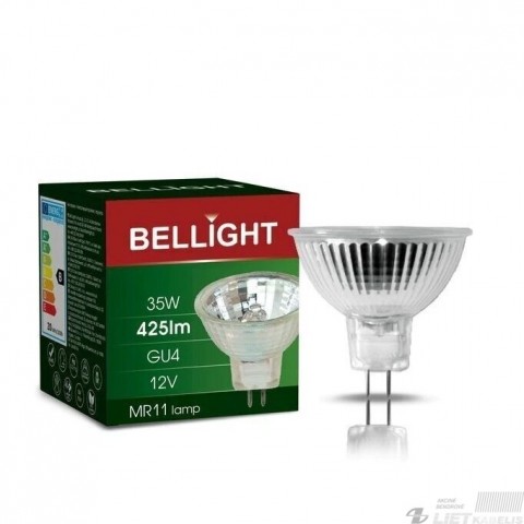 Halogeninė lemputė GU4 MR11 12V 35W 425lm Bellight