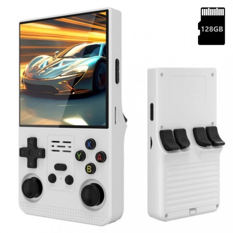 Žaidimų kompiuteris (konsolė) 128GB retro balta Reach R36S